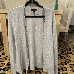 Aqua cashmere distressed cardigan